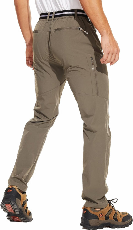 Men's Lightweight Stretch Travel Hiking Pants - Quick-Dry 