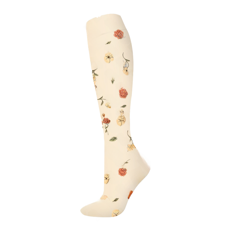 Load image into Gallery viewer, Floral Pattern Sports Compression Socks 200N Support

