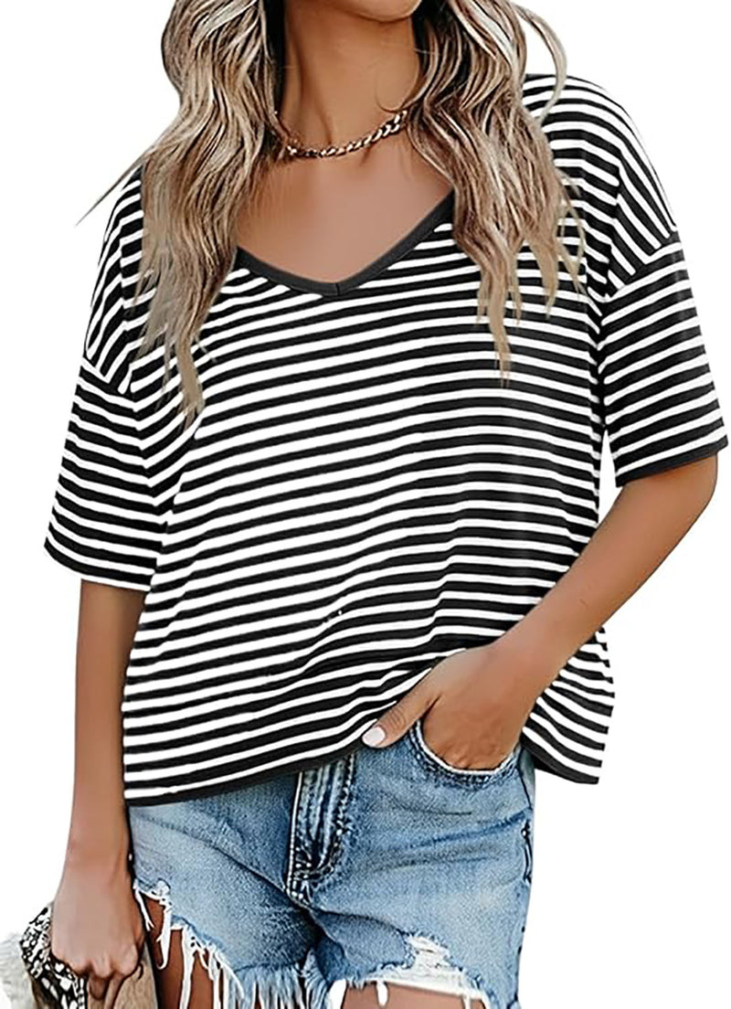 Load image into Gallery viewer, Women's V-Neck Sleeveless T-Shirt

