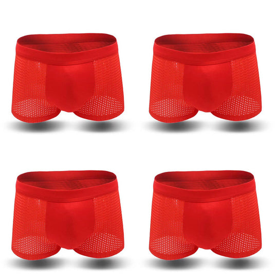 Men's Breathable Striped Boxer Underwear