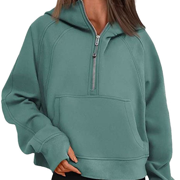 Load image into Gallery viewer, Fleece-Lined Half-Zip Sweatshirt
