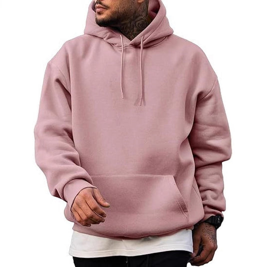 Men's Cotton-Blend Pullover Hoodie
