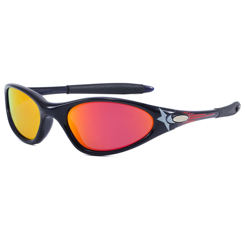 Load image into Gallery viewer, Retro oval outdoor cycling sunglasses
