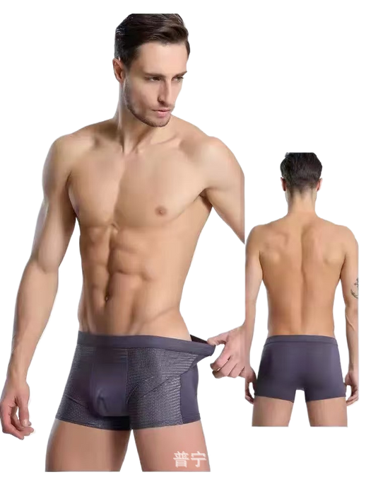Men's Breathable Striped Boxer Underwear