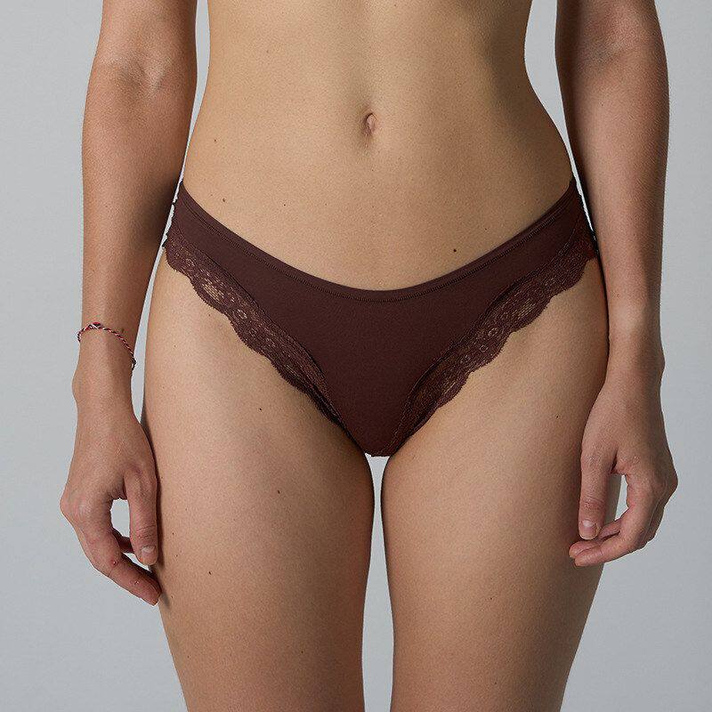 Load image into Gallery viewer, Lace Breathable Womens Thong Underwear
