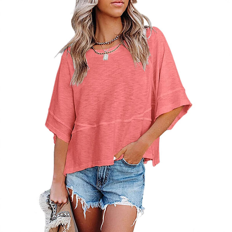 Load image into Gallery viewer, Women's Bell Sleeve Loose Fit T-Shirt
