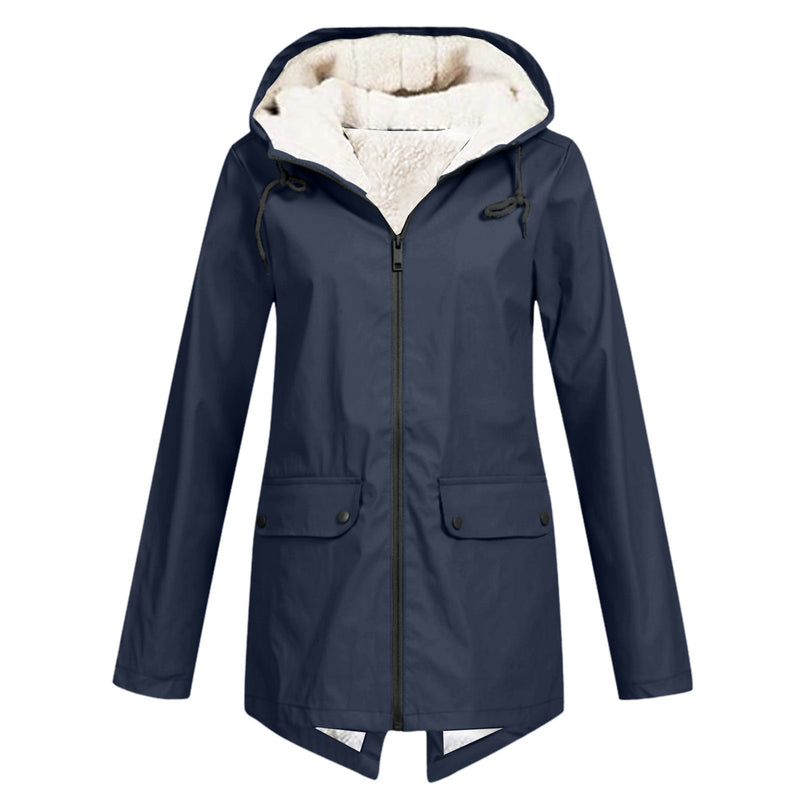 Load image into Gallery viewer, Fleece Lined Waterproof Windproof Hooded Jacket
