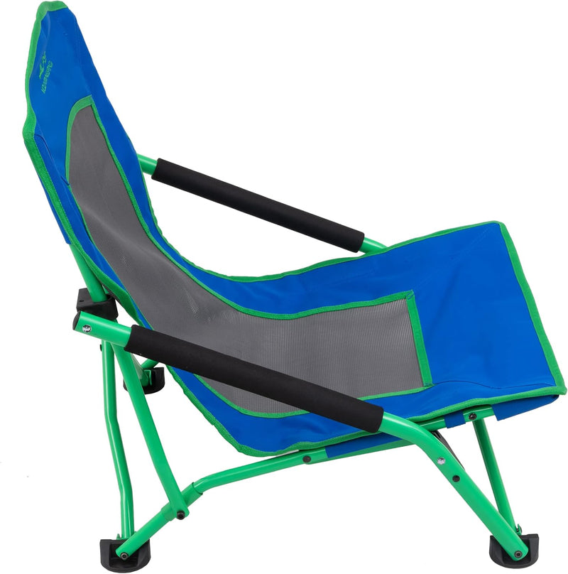 Load image into Gallery viewer, Rendezvous Low Camping Chairs for Adults with Arms, Cool Mesh Center, Carry Bag
