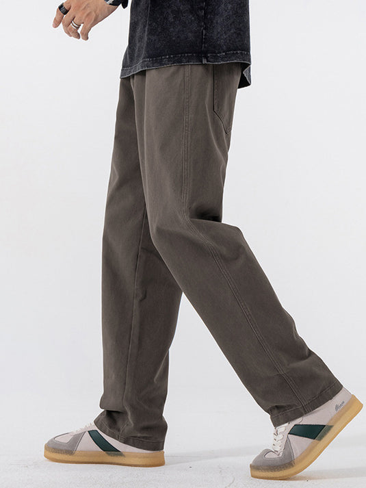 Men's Straight-Leg Casual Cotton Pants