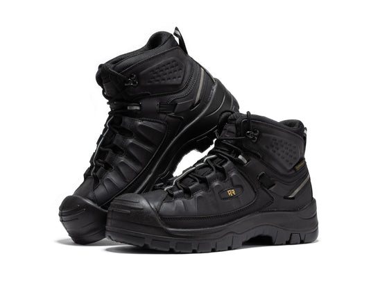 ROCKROOSTER Woodland Brown 6 inch Composite Toe Waterproof Leather Work Boots AK661