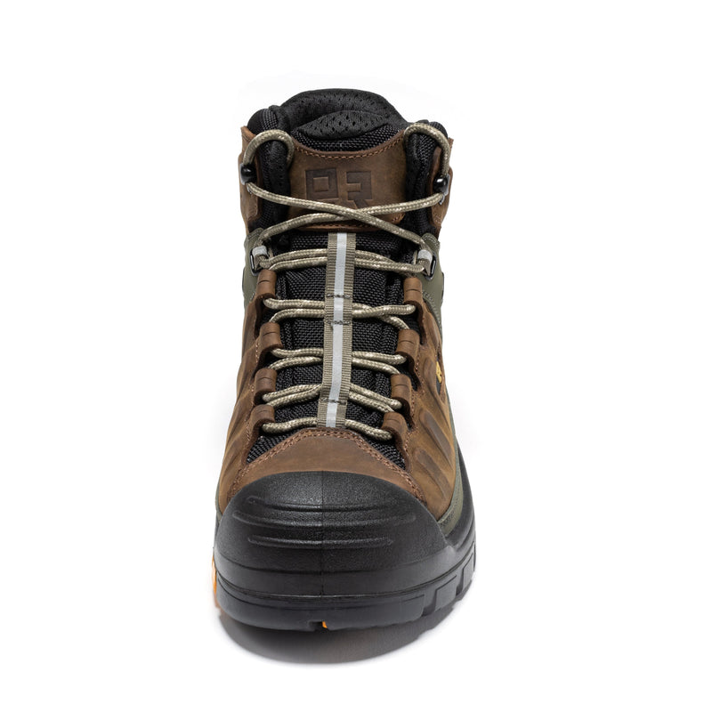 Load image into Gallery viewer, ROCKROOSTER Woodland Brown 6 inch Composite Toe Waterproof Leather Work Boots AK661
