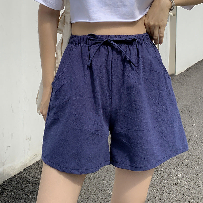 Load image into Gallery viewer, Women's Cotton Linen Casual Shorts
