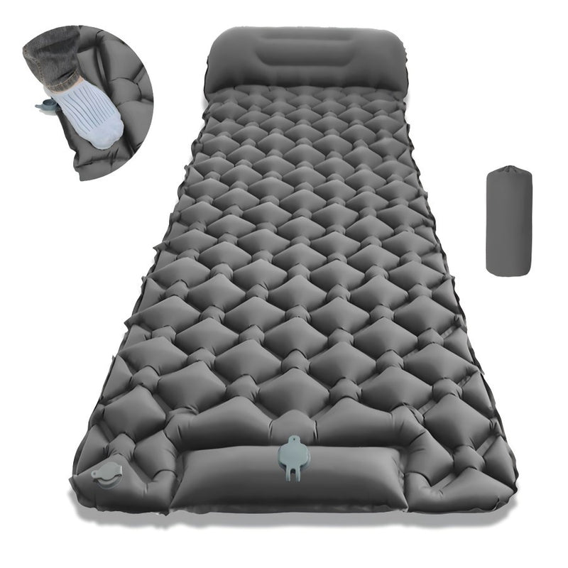 Load image into Gallery viewer, Headpointe ultralight TPU inflatable camping mat with pillow, image 4
