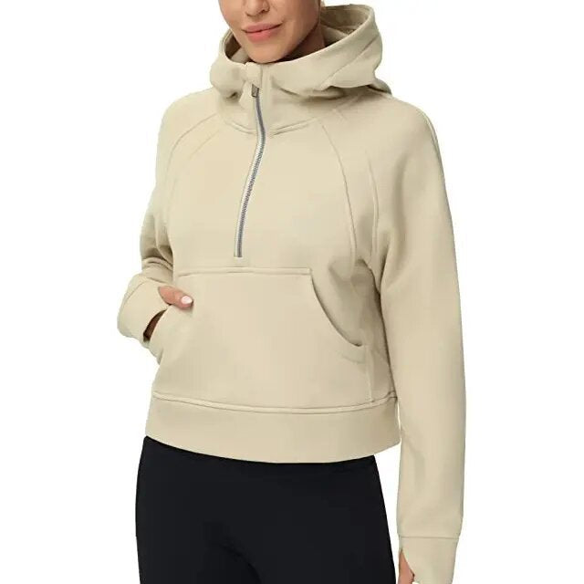 Load image into Gallery viewer, Fleece-Lined Half-Zip Sweatshirt
