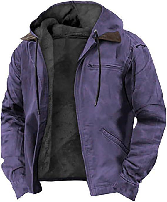 Load image into Gallery viewer, Mens Fleece Lined Hooded Jacket
