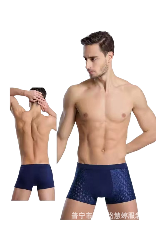 Men's Breathable Striped Boxer Underwear