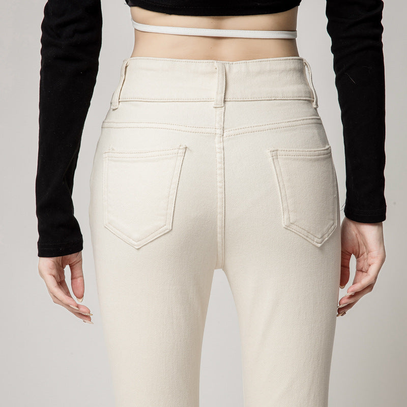 Load image into Gallery viewer, High-Waisted Fleece-Lined Women's Jeans
