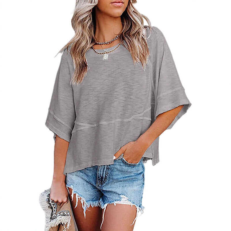 Load image into Gallery viewer, Women's Bell Sleeve Loose Fit T-Shirt
