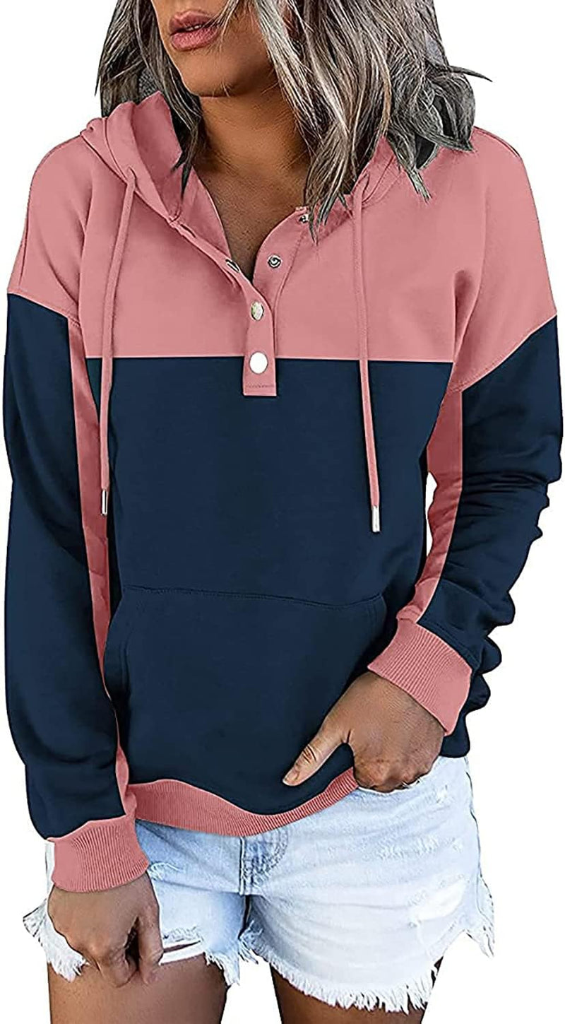 Load image into Gallery viewer, Womens Hoodies Sweatshirts with Kangaroo Pockets
