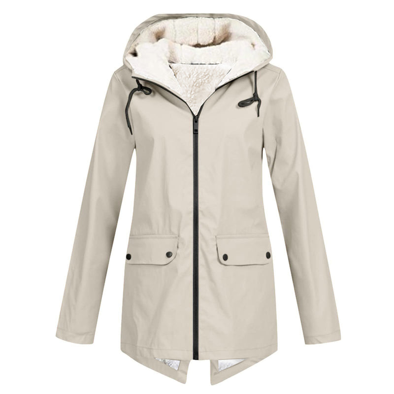 Load image into Gallery viewer, Fleece Lined Waterproof Windproof Hooded Jacket

