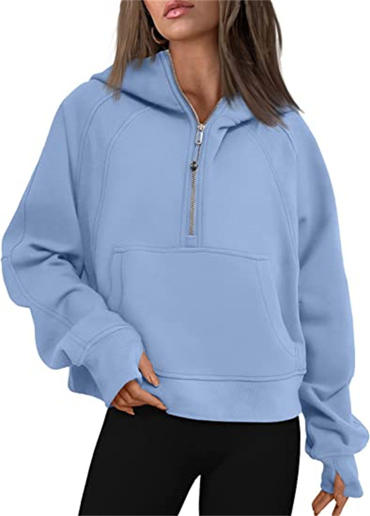 Load image into Gallery viewer, Fleece-Lined Half-Zip Sweatshirt
