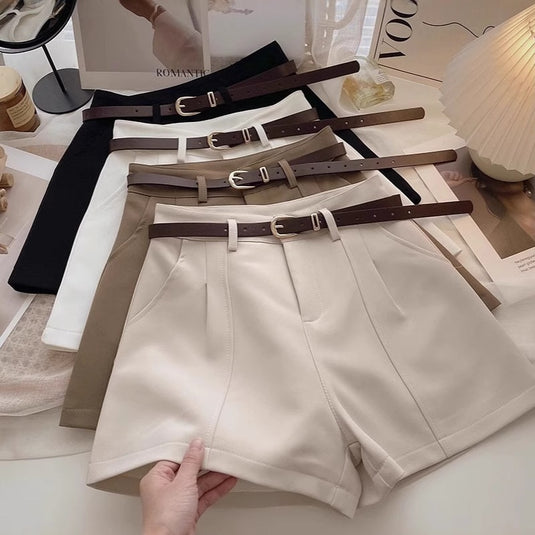 Womens High Waist Wide Leg Shorts