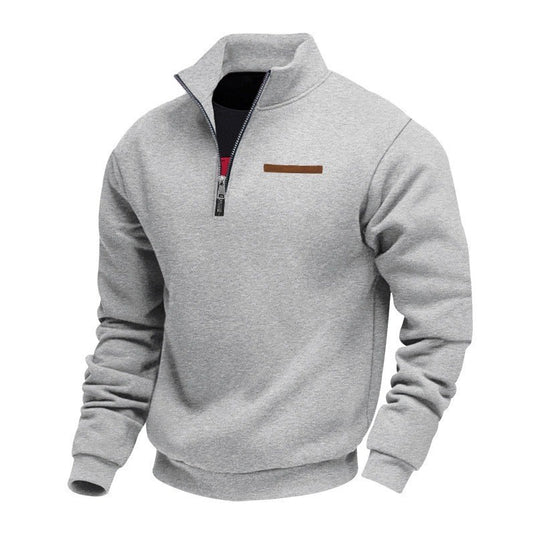 Men's Half-Zip Stand Collar Sweatshirt