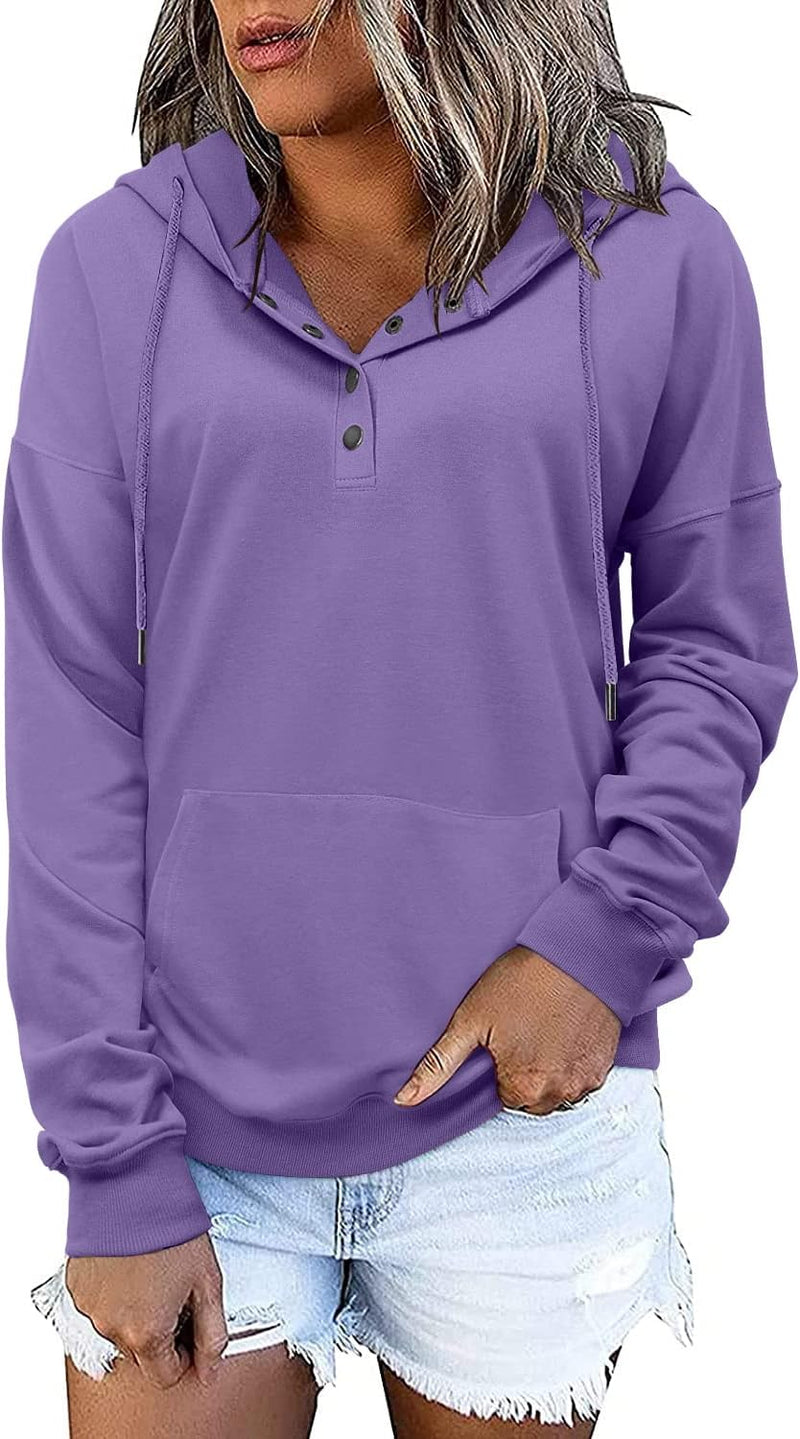 Load image into Gallery viewer, Womens Hoodies Sweatshirts with Kangaroo Pockets
