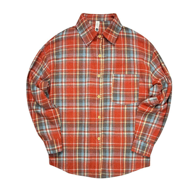 Load image into Gallery viewer, Vintage Plaid Loose Shirt
