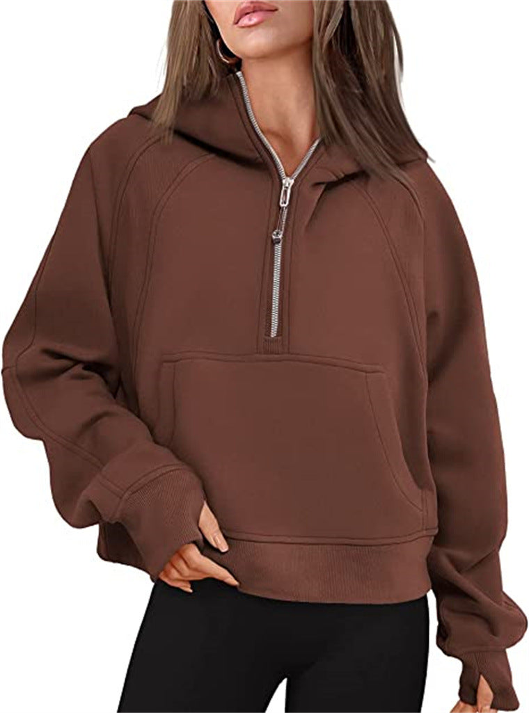Load image into Gallery viewer, Fleece-Lined Half-Zip Sweatshirt
