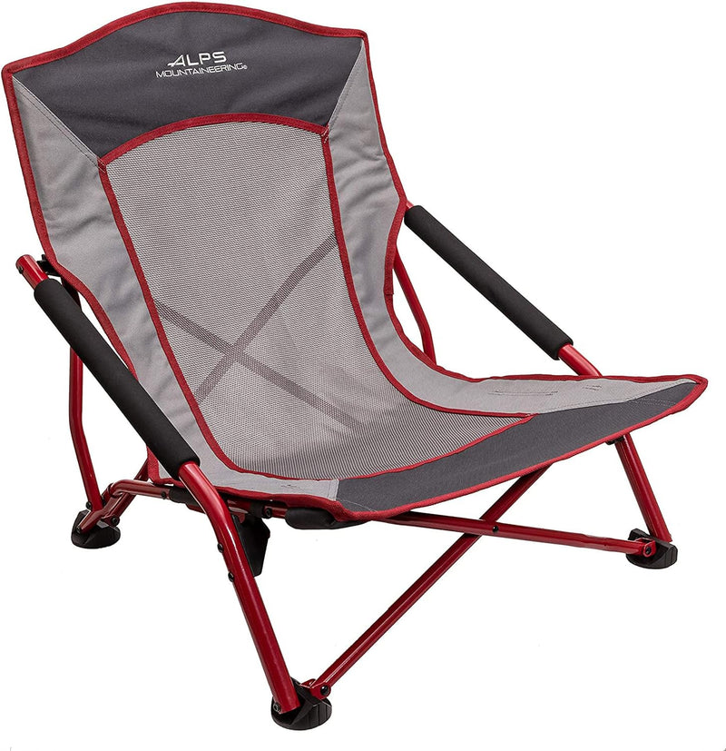 Load image into Gallery viewer, Rendezvous Low Camping Chairs for Adults with Arms, Cool Mesh Center, Carry Bag
