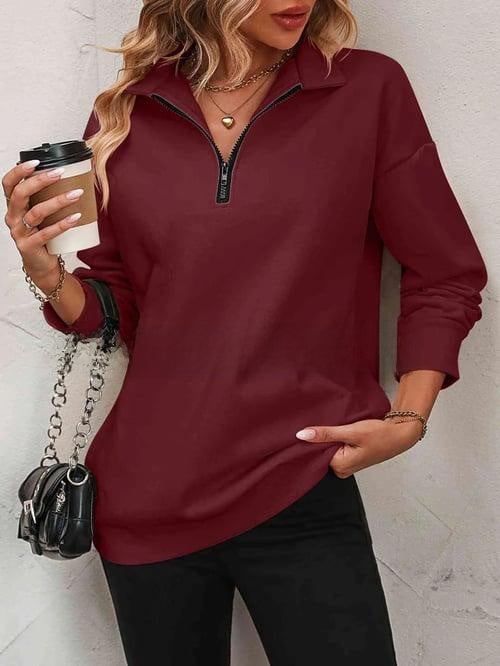 Load image into Gallery viewer, Zip-Collar Sweatshirt
