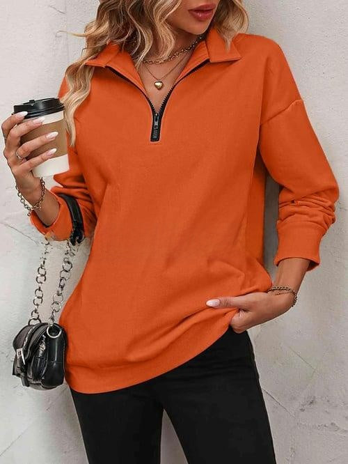 Load image into Gallery viewer, Zip-Collar Sweatshirt
