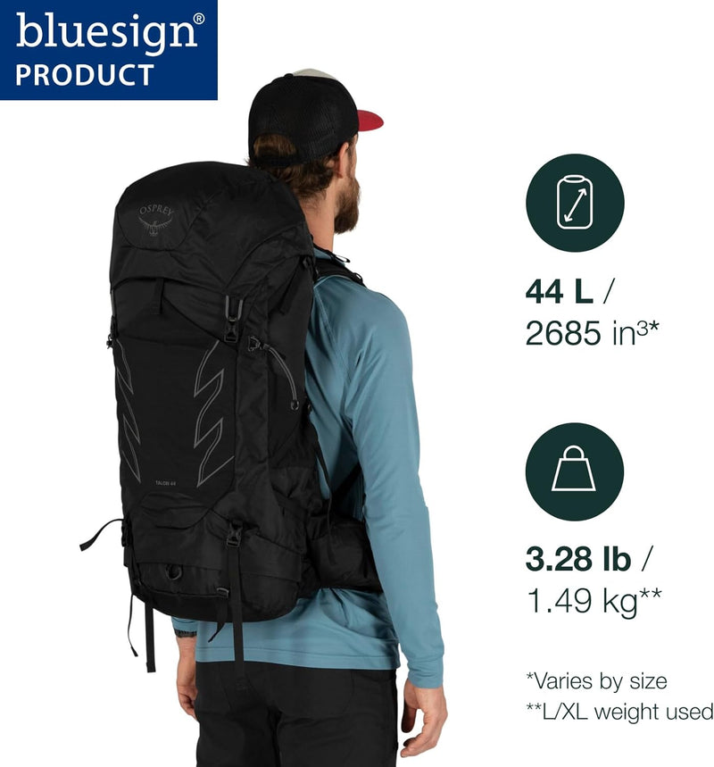 Load image into Gallery viewer, Talon 44L Men&#39;s Hiking Backpack with Hipbelt, Ceramic Blue, L/XL
