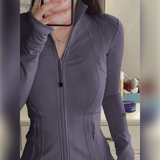 Slim-Fit Womens Yoga Sun Protection Jacket