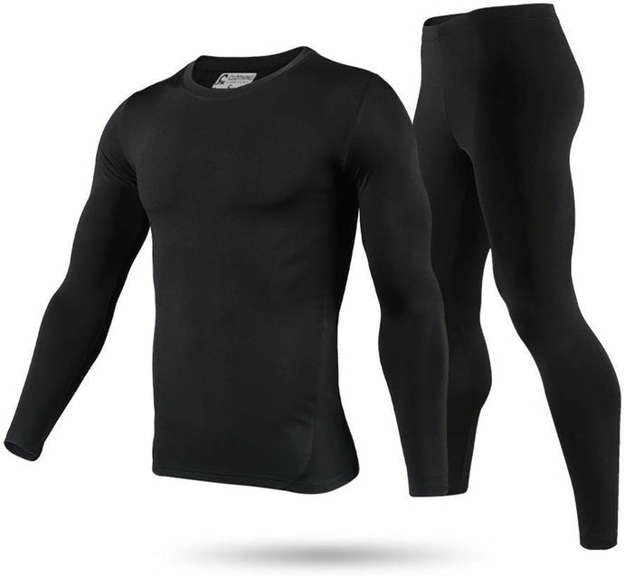 9M Men'S Ultra Soft Thermal Underwear Base Layer Long Johns Set with Fleece Lined