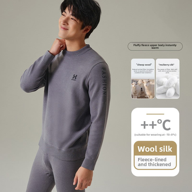 Load image into Gallery viewer, Mens Fleece Lined Thermal Underwear Set
