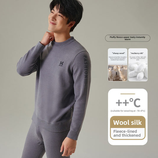 Mens Fleece Lined Thermal Underwear Set