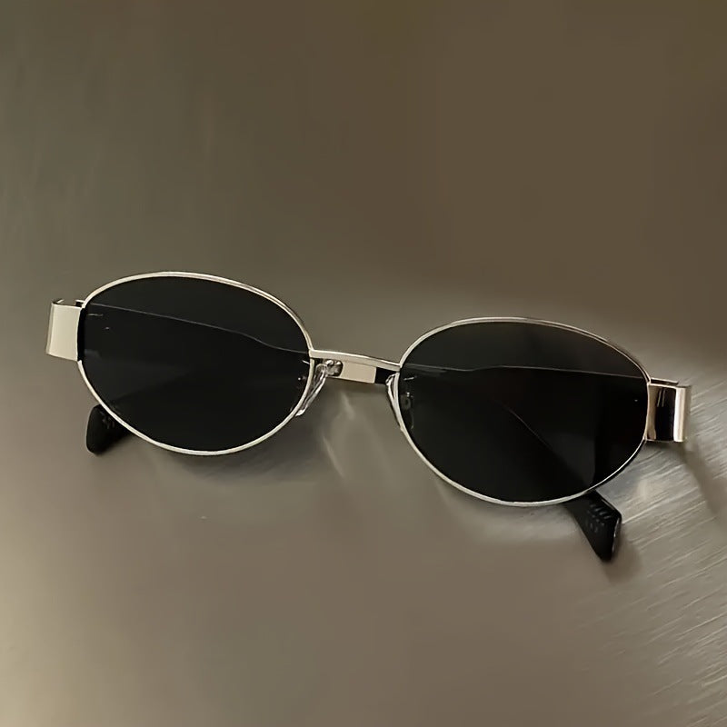 Load image into Gallery viewer, Retro oval-framed sunglasses
