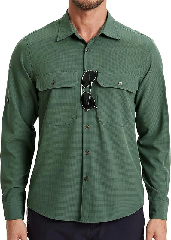 Load image into Gallery viewer, Men's Long-Sleeved Sun Protection Shirt, Anti-Uv, Quick-Drying and Cooling
