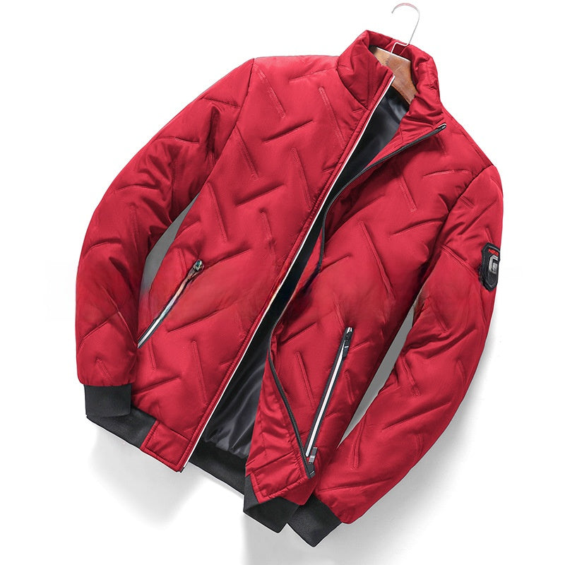 Load image into Gallery viewer, Men's Lightweight Cotton Jacket with Stand Collar
