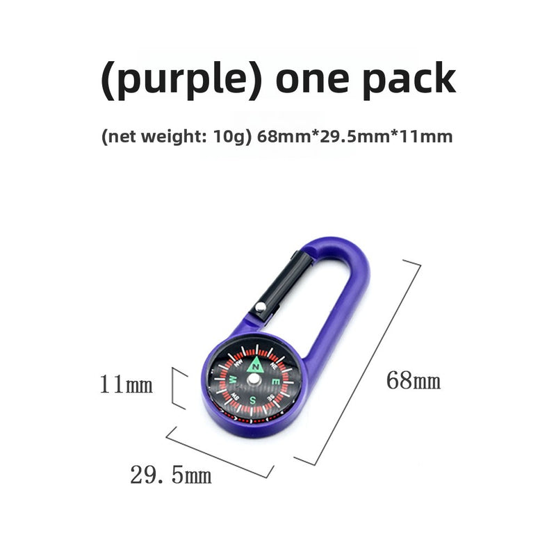 Load image into Gallery viewer, Outdoor Carabiner Compass
