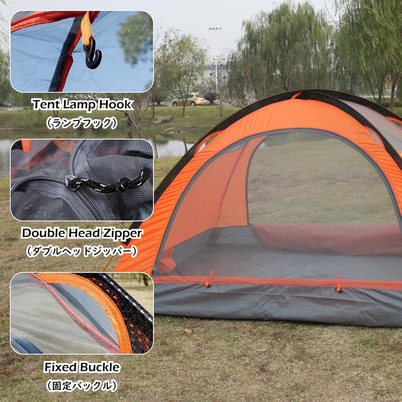 Load image into Gallery viewer, Tent for Camping and Hiking 1 2 3 Person Backpacking Small Dome, Lightweight Waterproof
