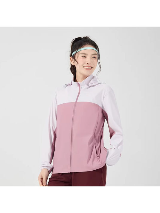 Lightweight women's sun protective hiking jacket – side view