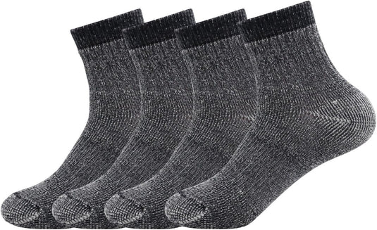 Men's Merino Wool Hiking Socks-Thermal Warm,4 Pack