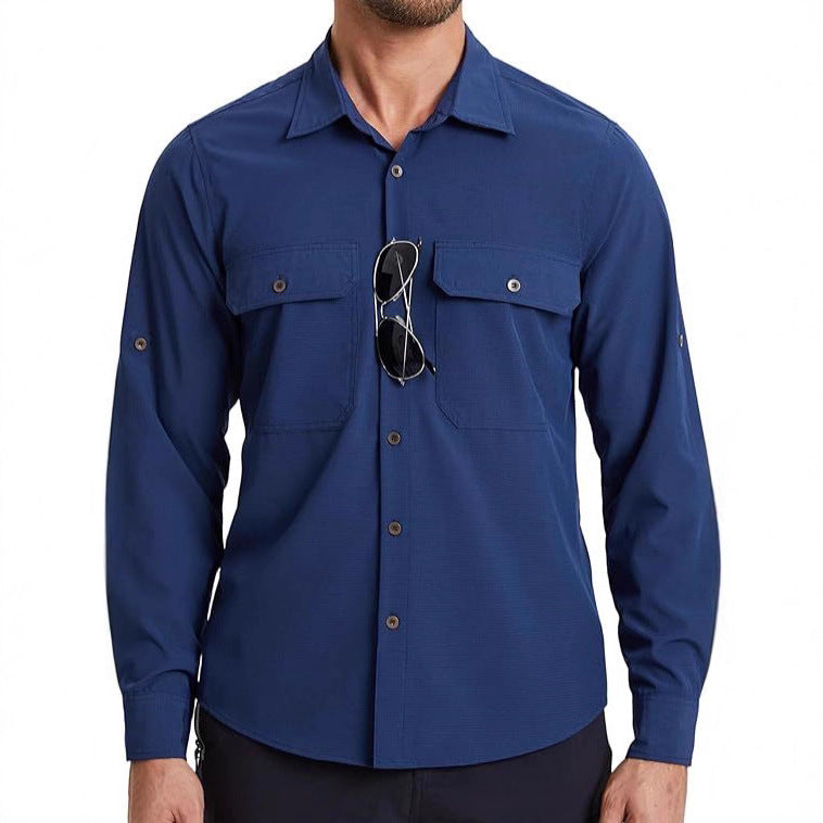 Load image into Gallery viewer, Men's Long-Sleeved Sun Protection Shirt, Anti-Uv, Quick-Drying and Cooling
