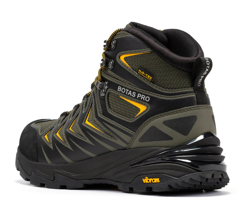 Load image into Gallery viewer, Botas Pro Metallic Green 6 Inch Waterproof Hiking Boots with VIBRAM® Traction Lug Outsole  BP22111
