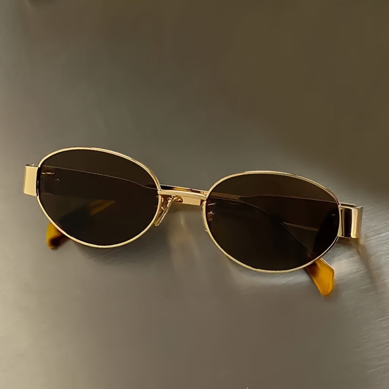 Load image into Gallery viewer, Retro oval-framed sunglasses
