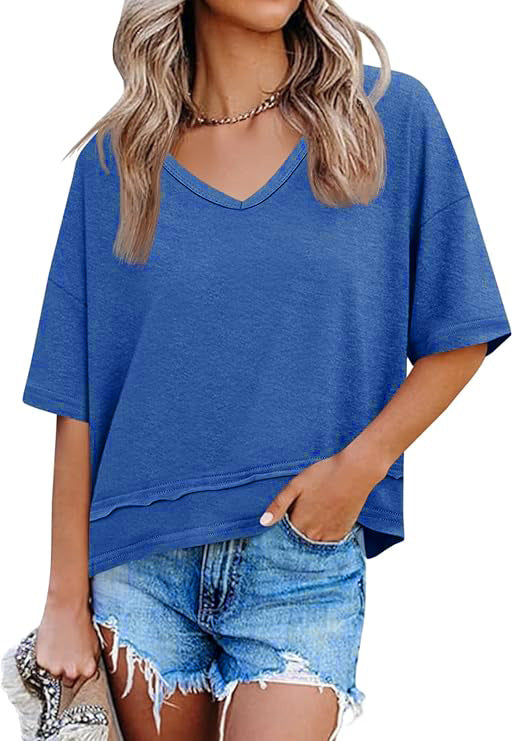 Load image into Gallery viewer, Women's V-Neck Sleeveless T-Shirt
