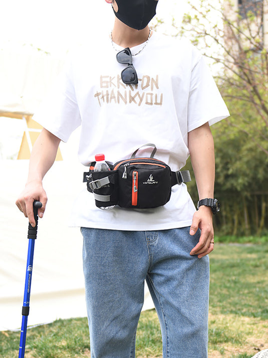 Multifunctional Sports Waist Pack with Water Bottle Holder